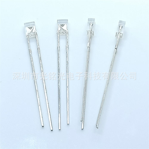 厂家供应 234MM白发透明普绿 长脚灯珠 234白发普绿LED发光二极管 - 图0