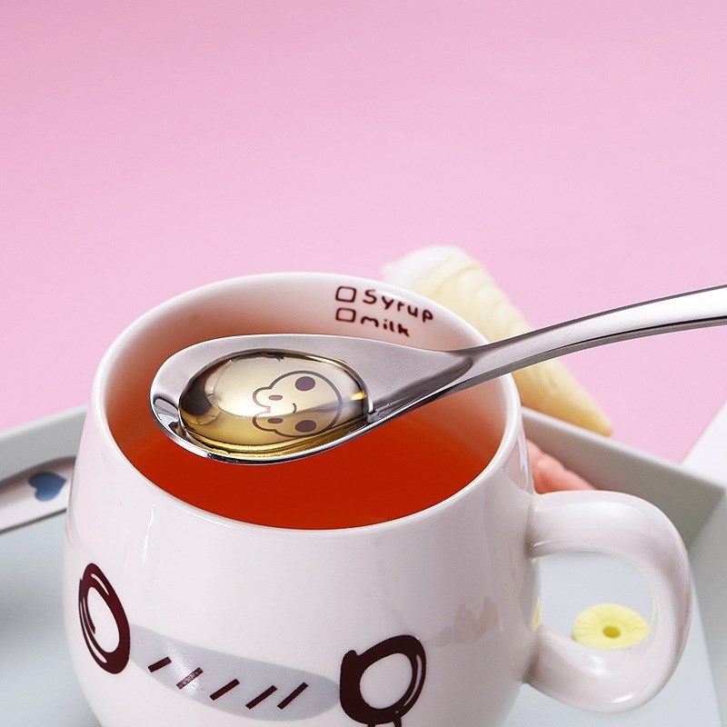 304不锈钢卡通图案勺头辅食勺婴儿勺子宝宝学吃饭喂饭勺儿童餐具,淘宝优惠券,粉丝福利购,淘宝优惠卷