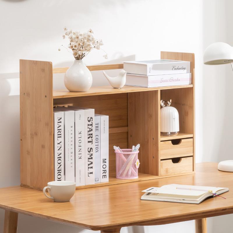 物桌书架收纳置架实木创意简易飘面MGL整窗理架桌上学生儿童小型 - 图0