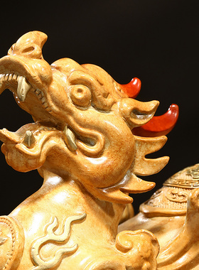 招财铜貔貅摆件一对客p厅玄关办公室桌面聚财貔休装饰公司开业礼