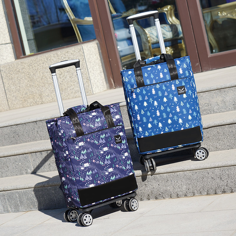 新品万向轮双肩拉杆包背包超轻便购物包拆卸折叠行李包短途旅行袋,淘宝优惠券,粉丝福利购,淘宝优惠卷