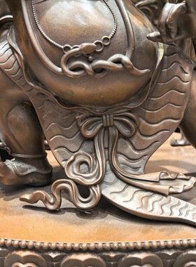 金刚手/金刚手菩萨/恰那多杰/二臂金刚手/多杰/45cm紫铜佛像摆件