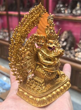 大威德金刚/大威德/yamantaka/独雄/12cm金铜佛像梵天藏传摆件