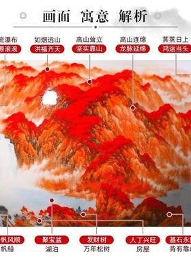 景德镇陶瓷器鸿运当头聚宝盆摆件中式家居饰品客厅玄关养鱼缸摆件