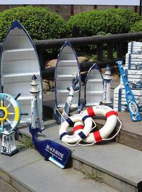 直销新款5ZW地中海装饰摆件海洋风橱窗陈列摆设沙滩主题酒吧酒店