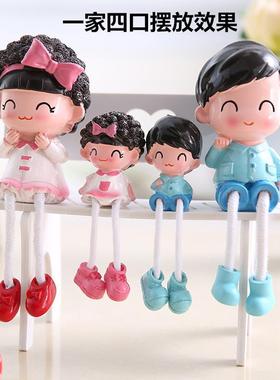 直销新款家居装饰吊脚娃娃装饰小椅子小凳子树脂工艺品摆件椅子典