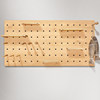 Customized solid wood hole board wall storage rack wall bookshelf wall hanging board wall storage partition decorative storage rack