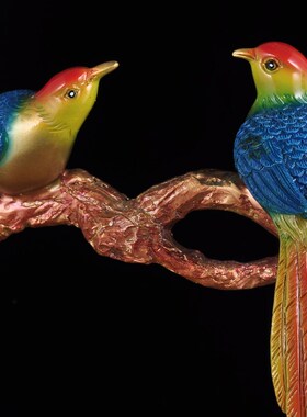 彩铜葫芦摆件福满江山喜鹊精致摆设家居客厅福禄装饰品乔迁礼品