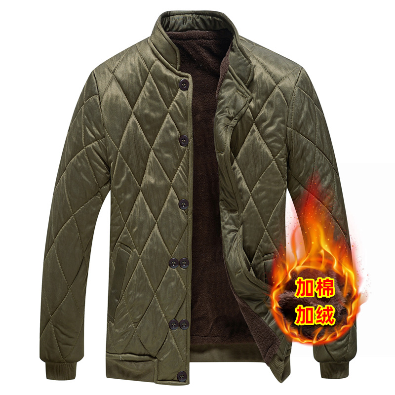 冬季棉衣棉裤套装男内穿弹力棉服防寒保暖内胆冷藏库中老年劳保棉 - 图2