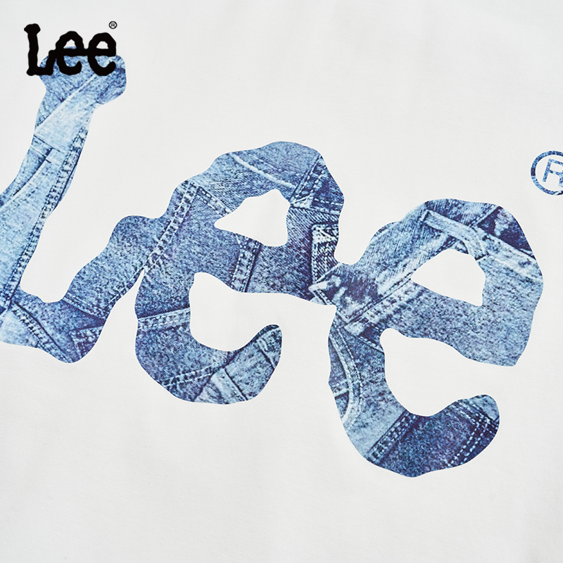 Lee Kids新款夏印花涂鸦LOGO经典短袖T恤打底男女同款透气舒适 - 图3