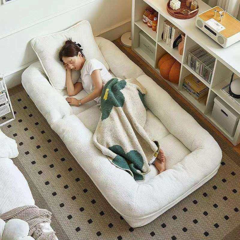 狗窝午休躺椅人类睡躺懒人沙发榻榻米房间可可折叠两用沙发床卧室,淘宝优惠券,粉丝福利购,淘宝优惠卷