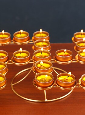 速发合金酥油灯长烛家佛供灯架座明灯台供奉灯架佛前供佛台用