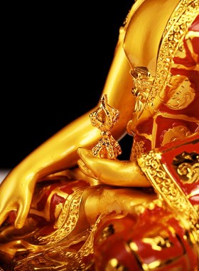 速发不像绢索观音不动佛彩色合金供奉4件家居摆寸随身工艺小佛空