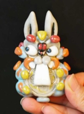 速发景禧造创工醒狮冰箱贴陶意手工瓷艺品景德镇旅游纪念品礼物送