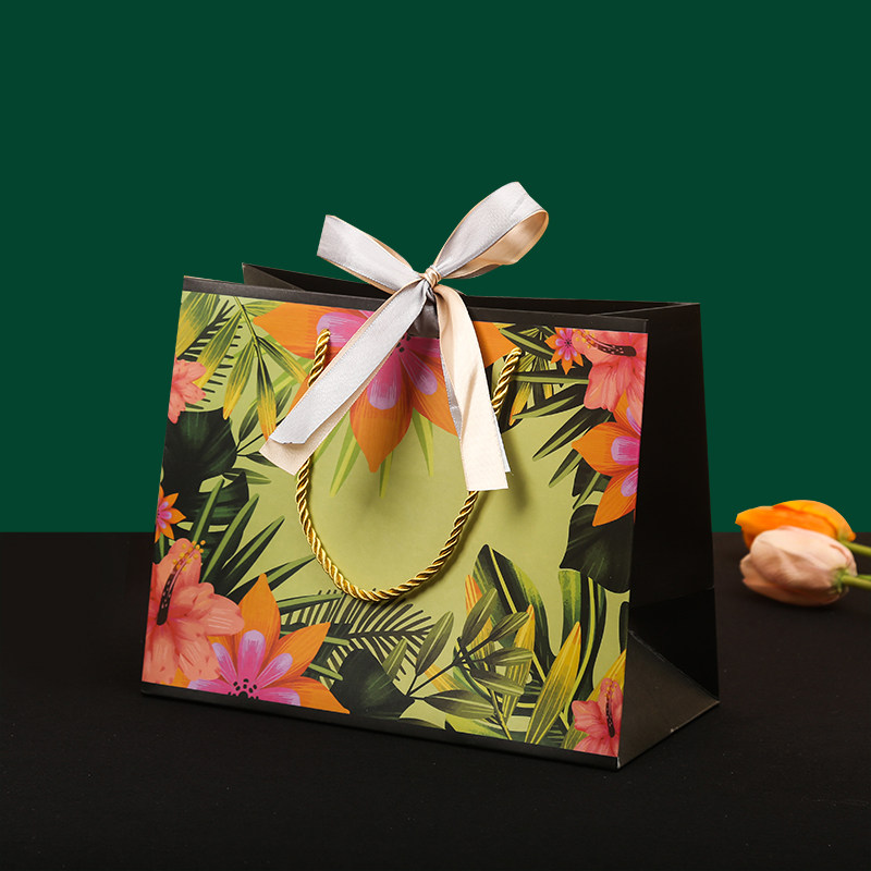 鲜花手提袋节花束礼品袋生日纸袋包装袋子伴手礼物袋子定制LOGO