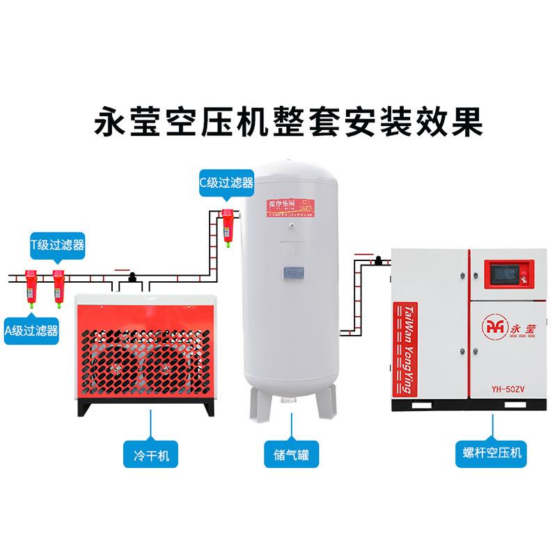 螺杆空压机22kw工频空气螺杆压缩机冲气泵螺杆式空压机厂家 - 图3