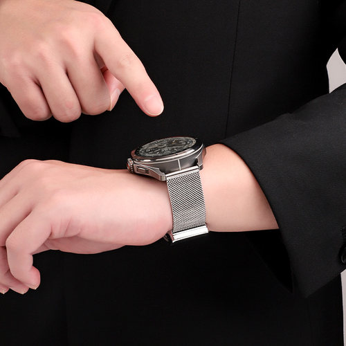 适用于小米手表金属磁吸扣表带S4sport/S3/S2/color2/watch2pro米兰尼斯腕带智能运动watch S4金属卡扣配件 - 图3