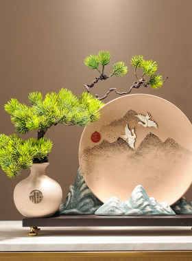 速发一业风顺迎客迁招财摆件客厅电视柜酒柜装饰品乔松开帆收礼物