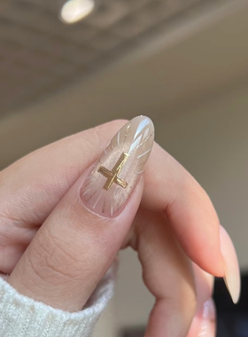 圣光神谕手工穿戴甲冰透玻璃珠