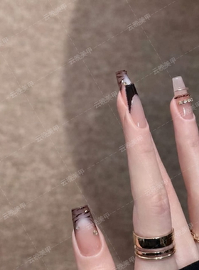 手工穿戴甲高级感渐变显白