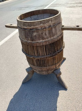 民俗怀旧老物件农耕文化旧农w具辘轳木水车风车打稻机稻谷机土砻