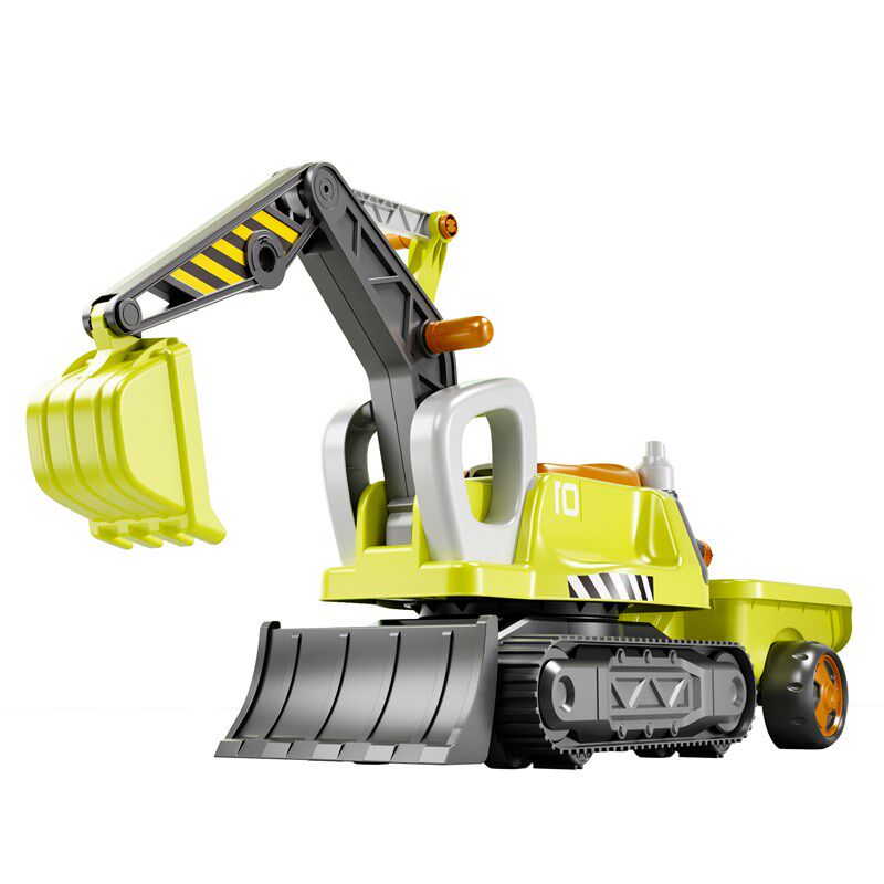 儿童挖掘机玩具车可坐人玩具女男孩遥控电动挖土机可坐工程车勾机,淘宝优惠券,粉丝福利购,淘宝优惠卷