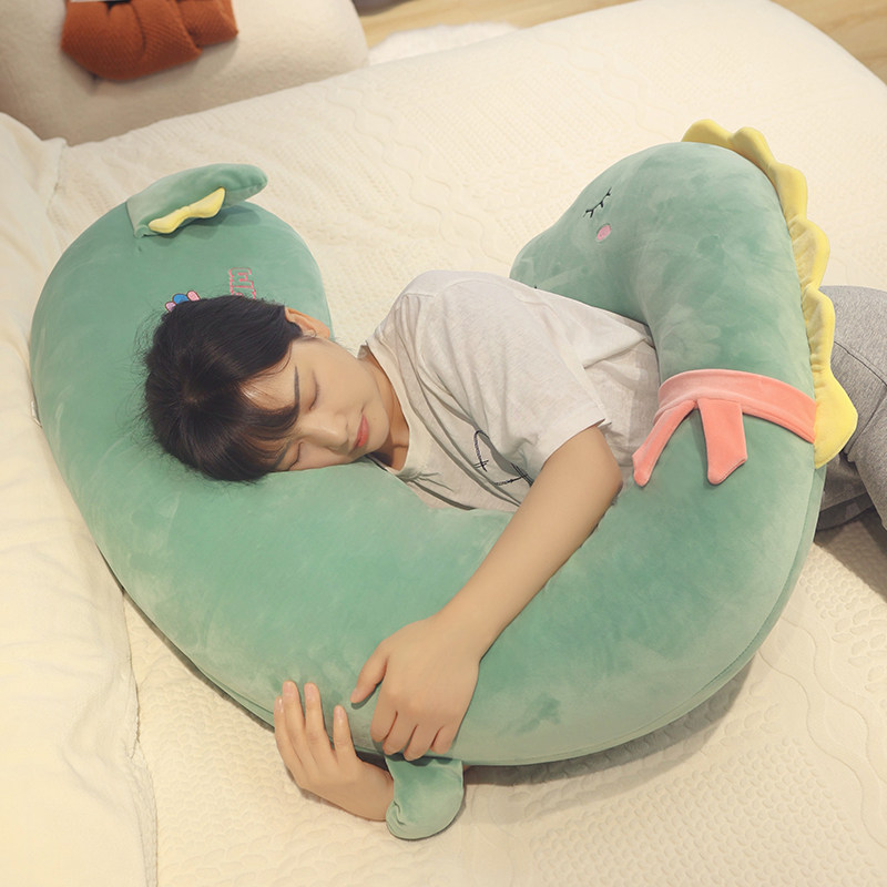 大号恐龙抱枕女生睡觉专用侧睡毛绒玩具可拆洗夹腿玩偶长条布娃娃,淘宝优惠券,粉丝福利购,淘宝优惠卷