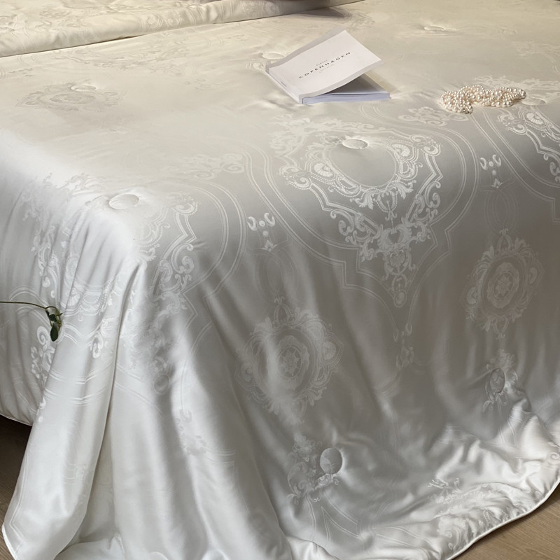高端抗菌60支大提花蚕丝雪绒夏被芯薄款柔软亲肤细腻空调被芯被子,淘宝优惠券,粉丝福利购,淘宝优惠卷