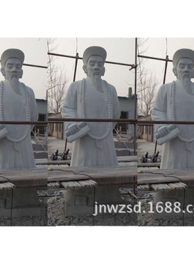 济宁石雕公司供应古代大臣雕像图片 古代文武大臣石像制作企业