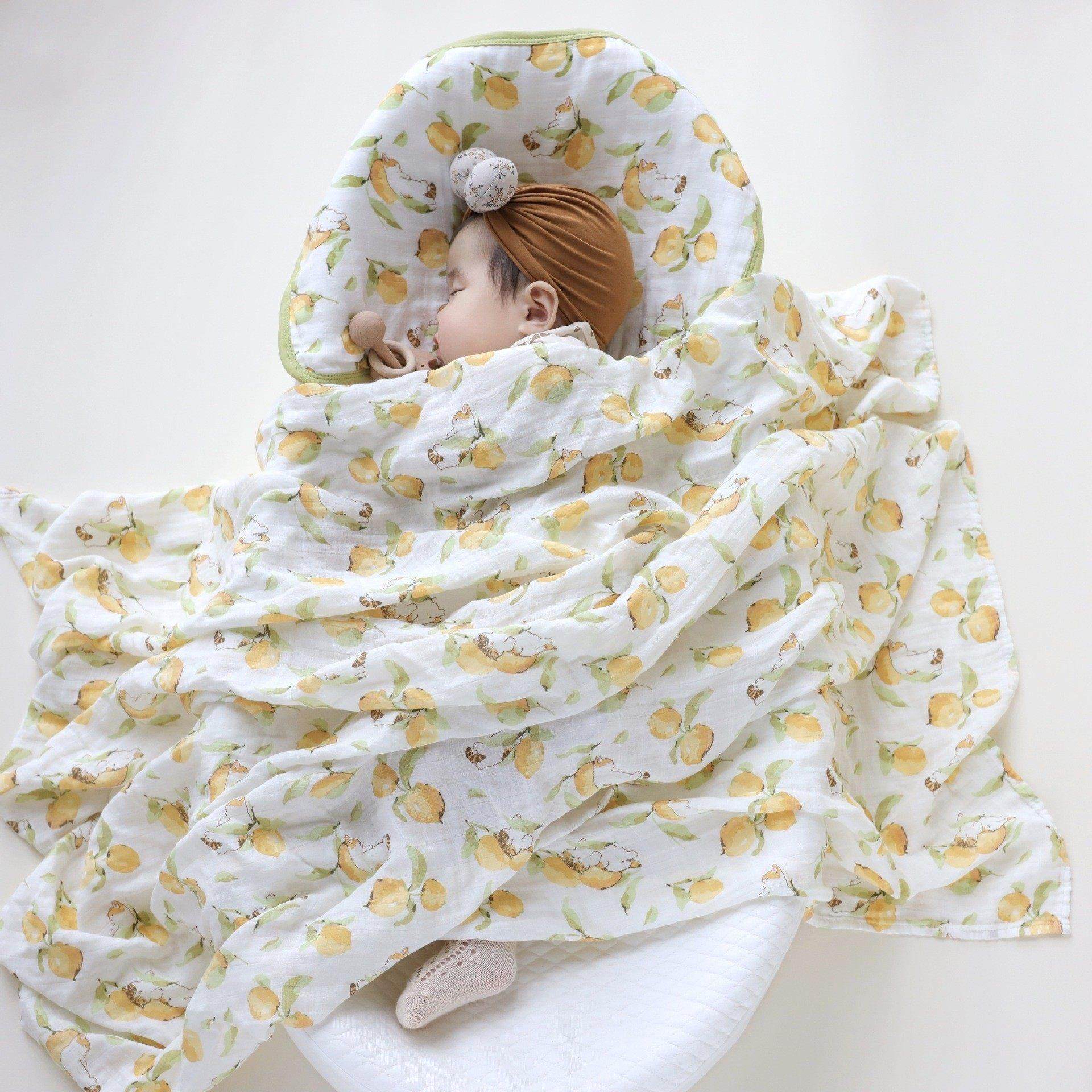 春夏薄款新生婴儿宝宝竹棉纱布吸水浴巾毛巾超柔软双层棉包巾抱被,淘宝优惠券,粉丝福利购,淘宝优惠卷