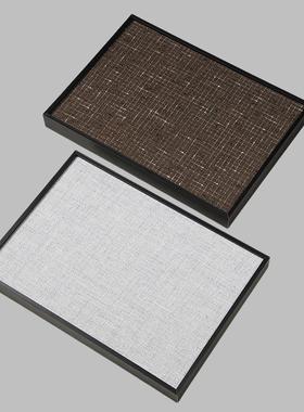 样板间衣帽间软装饰品摆件梳妆台展厅首饰收纳长方形托盘组合套装