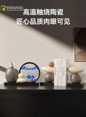 仕来润笔筒流沙画饰品学习创意艺术装饰轻奢高端毕业礼品