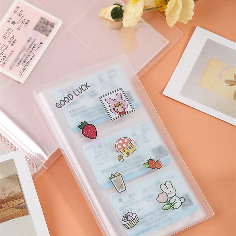 拍立得插入页式相册本34/5/6/7寸卡片明信片P小卡收纳照片纪念卡 - 图3