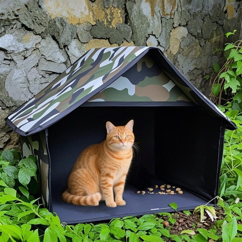 流浪猫户外喂食屋遮雨棚猫窝超大D尺寸帐篷窝躲避屋夏季防雨防晒,淘宝优惠券,粉丝福利购,淘宝优惠卷