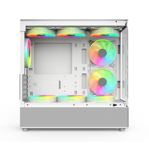 硕一 V930电脑机箱台式主机m-atx白色ATX全景侧透海景房360水冷 - 图3