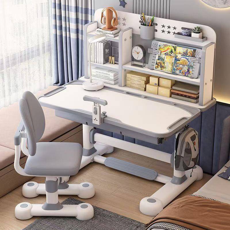 Children's study desk and bookshelf combination table can lift CTA writing table and chair home writing and writing table