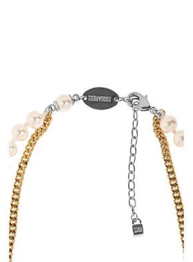 DSquared2 D二次方 男士 项链/吊坠 Dsquared2 Logo 细节叠层项链