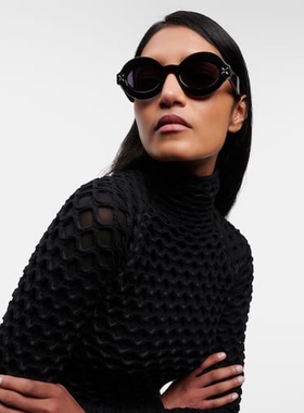 Alaïa 女款椭圆形太阳眼镜 迷衣时尚