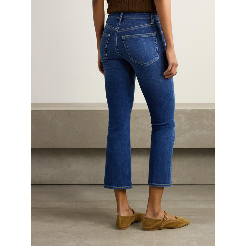 FRAME 女士 牛仔长裤 Reboot 短款弹力高腰小喇叭牛仔裤 - 图2