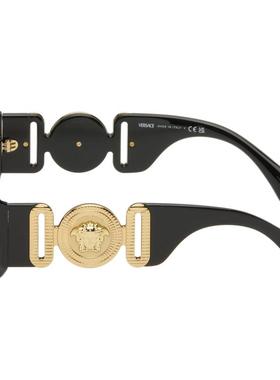 VERSACE范思哲 女士 太阳镜 黑色 Maxi Medusa Biggie 太阳镜