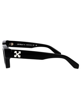 Off-White 中性（成人） SS26 太阳镜 光泽黑色醋纤太阳眼镜