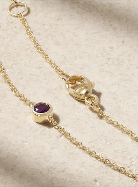 STONE AND STRAND 女士 CO 手镯 Aurora 降生石14K金多宝石手链