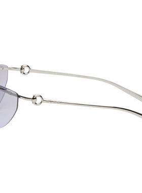 Gucci古驰女士 CO 太阳镜 银色无框太阳镜