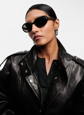 Khaite 女款x Oliver Peoples 1969C 椭圆形太阳眼镜 迷衣时尚