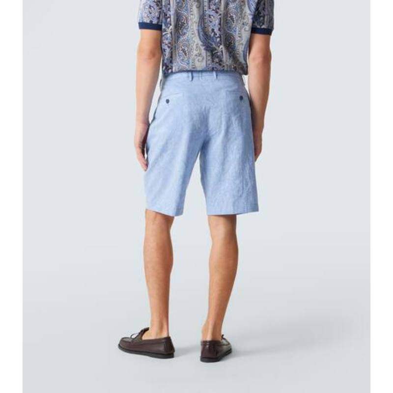 Etro 男士 短裤 佩斯利棉质百慕大短裤,淘宝优惠券,粉丝福利购,淘宝优惠卷