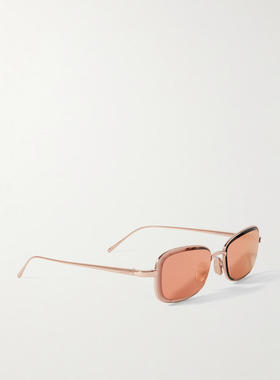 Loewe 女士 秋冬新品 太阳镜 方形框玫瑰镀金太阳眼镜