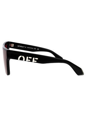 Off-White 中性（成人） SS26 太阳镜 光泽黑色醋纤太阳眼镜