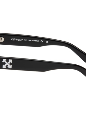 Off-White 男款黑色 Virgil 太阳镜 迷衣时尚
