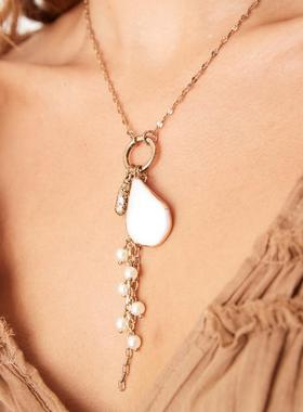 ASOS DESIGN 女士 项链/吊坠 drops 设计多吊饰色调项链(金色)