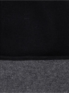 Kangra 男士 FW26 毛线帽 turn-up 黑色设计羊绒小便帽()